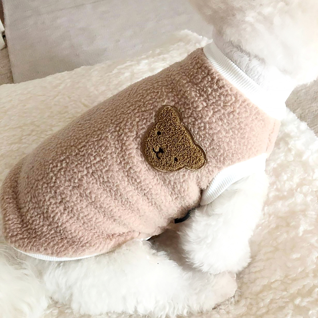 Płaszcz dla psa zimowy Pluszowy Pudel Puppy ciepły i modny - Wianko - 7