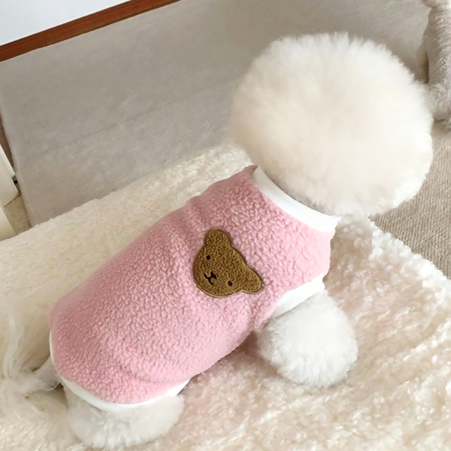 Płaszcz dla psa zimowy Pluszowy Pudel Puppy ciepły i modny - Wianko - 5