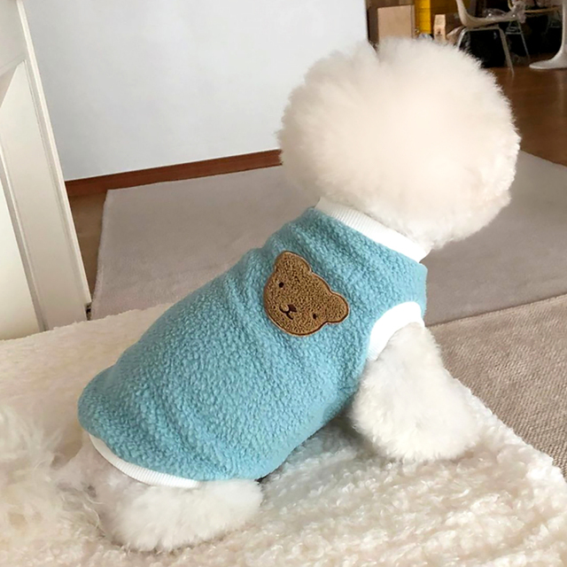Płaszcz dla psa zimowy Pluszowy Pudel Puppy ciepły i modny - Wianko - 6