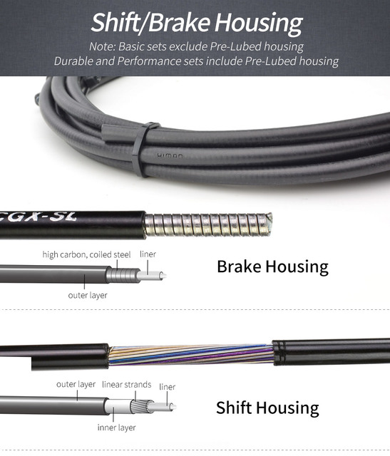 Zestaw przewodów hamulcowych JSHOU Shift do rowerów górskich i szosowych - uniwersalne akcesoria do efektywnego hamowania - Wianko - 4