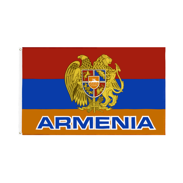 Godło narodowe Armenii - Flaga Johnina 90x150cm - Wianko - 1