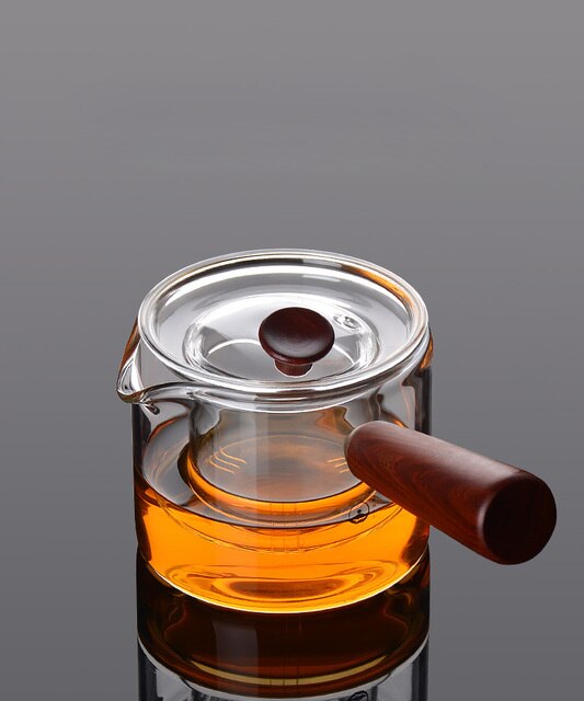 Japoński imbryk do herbaty z odpornego na wysoką temperaturę szklanego dzbanka TANGPIN Puer - Wianko - 15