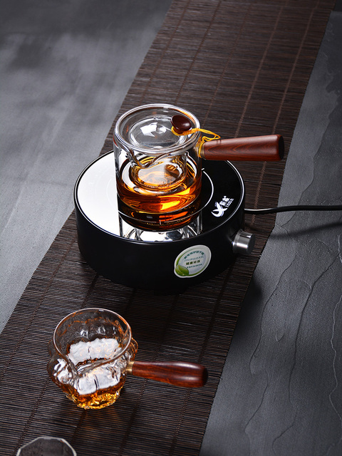 Japoński imbryk do herbaty z odpornego na wysoką temperaturę szklanego dzbanka TANGPIN Puer - Wianko - 22