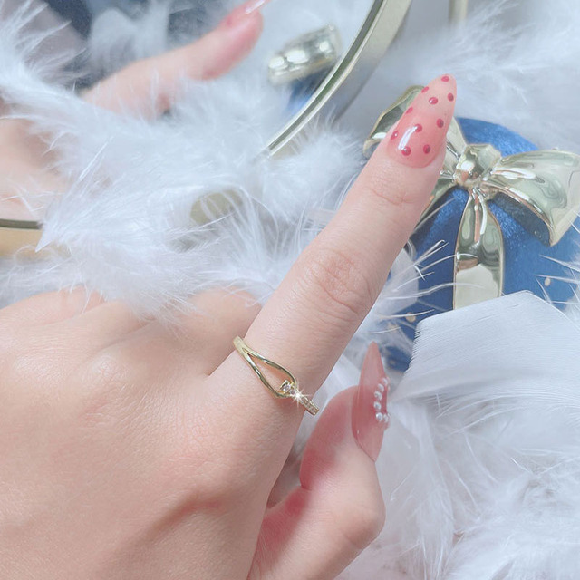 Czarny anioł - elegancki pierścień otwarty z fioletowym turmalinem, wykonany z nowego srebra 925 dla kobiet - Wianko - 29
