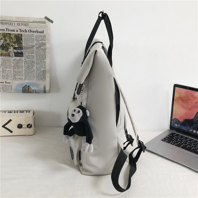 Plecak turystyczny DIEHE - nowoczesny i pojemny, wodoodporny nylonowy model dla kobiet i mężczyzn z wieloma kieszeniami na książki - Wianko - 4