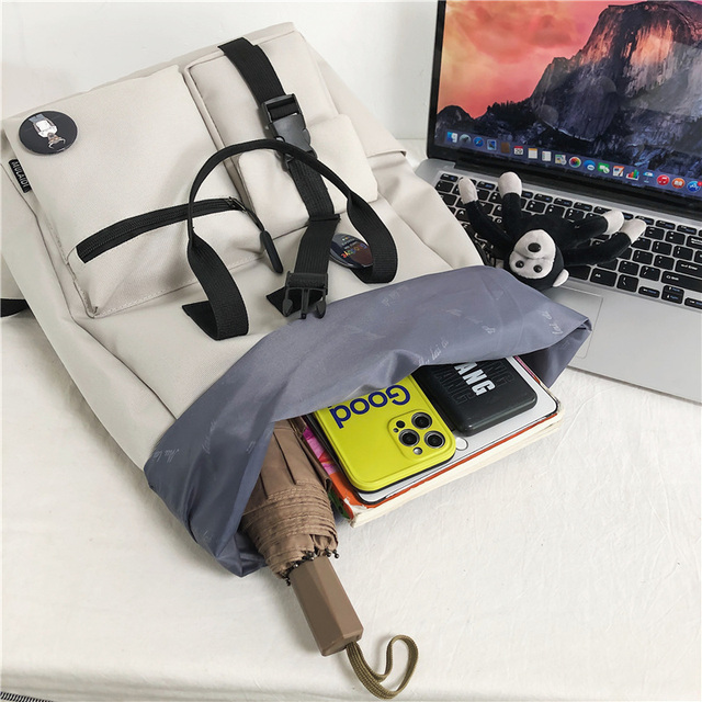 Plecak turystyczny DIEHE - nowoczesny i pojemny, wodoodporny nylonowy model dla kobiet i mężczyzn z wieloma kieszeniami na książki - Wianko - 7