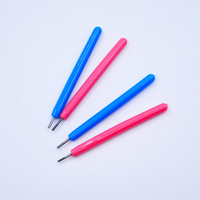 Długopis do quillingu - 2 sztuki, różne kolory, narzędzie papierowe do scrapbookingu i origami, papier szczelinowy 10.5cm - Wianko - 3