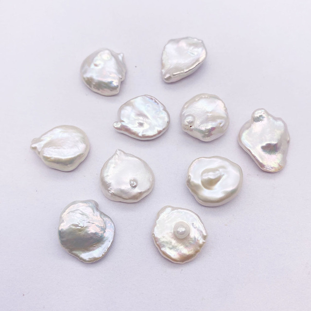 Wysokiej jakości naturalne słodkowodne barokowe perły - luźne koraliki 12x15mm do tworzenia biżuterii - Wianko - 6