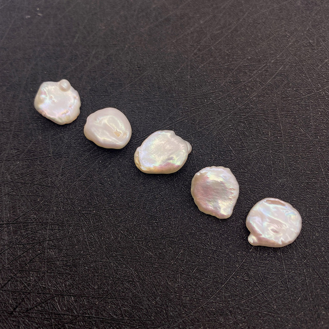Wysokiej jakości naturalne słodkowodne barokowe perły - luźne koraliki 12x15mm do tworzenia biżuterii - Wianko - 4