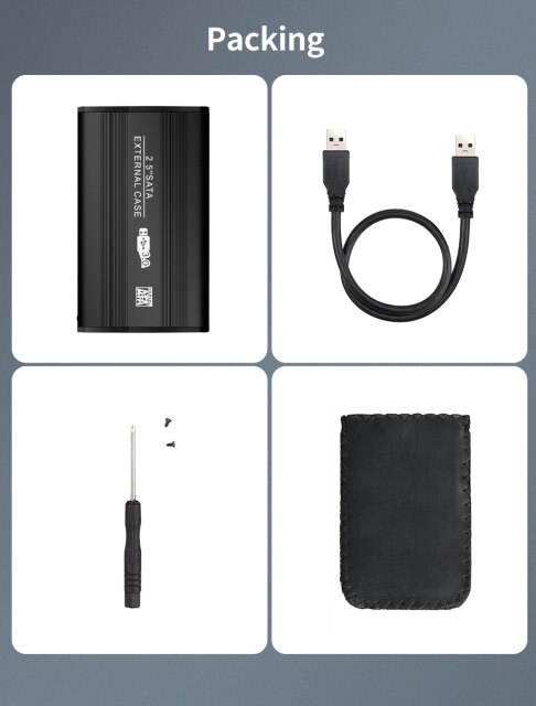 Obudowa HDD USB 3.0 do SSD 2.5, aluminiowa - Wianko - 12