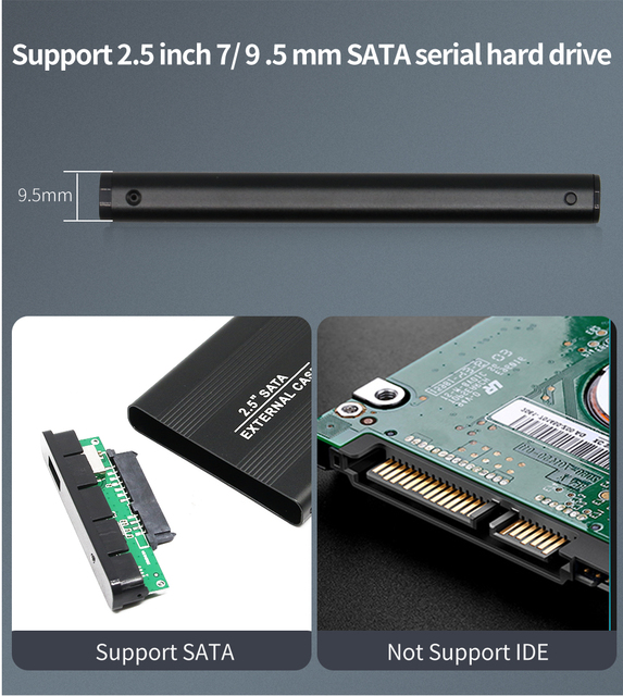 Obudowa HDD USB 3.0 do SSD 2.5, aluminiowa - Wianko - 20