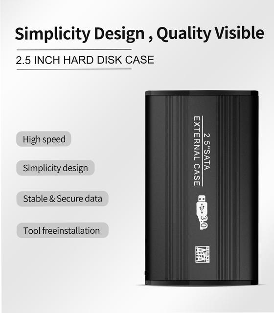 Obudowa HDD USB 3.0 do SSD 2.5, aluminiowa - Wianko - 15