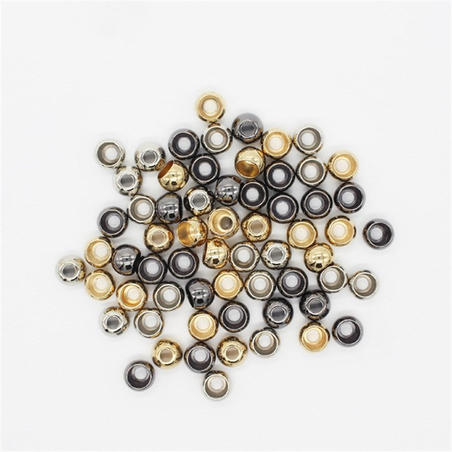Złote, srebrne i brązowe metalowe stopery do tworzenia biżuterii - 20 sztuk - Wianko - 6