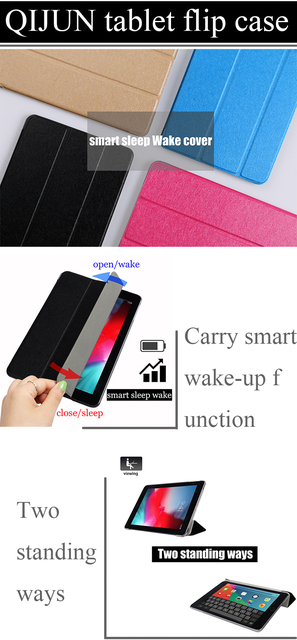Etui z klapką na tablet Huawei MediaPad M5 10 10.8 - skóra, składane, stojak, inteligentne budzenie/uśpienie - Wianko - 2
