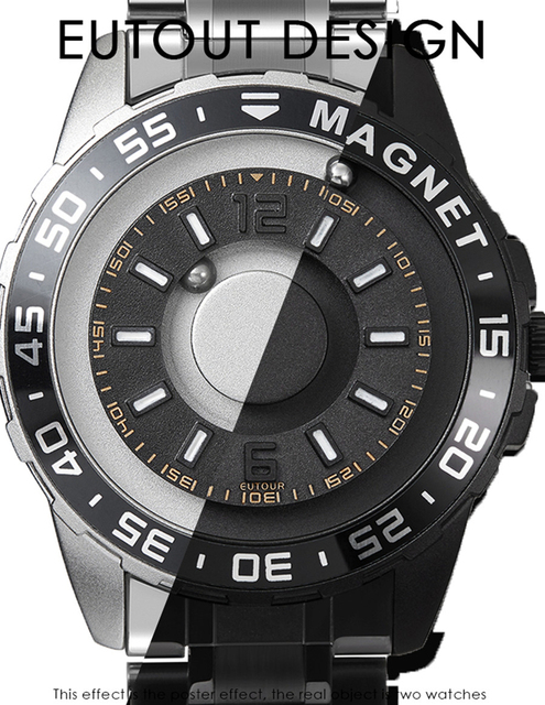 EUTOUR Zegarek Mężczyźni Magnetyczny Kwarcowy Wodoodporny Casual Moda Balowa - Wianko - 5