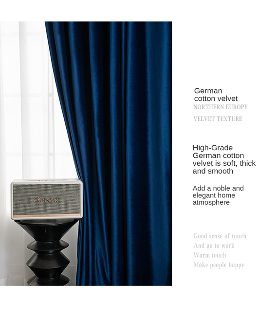 Aksamitne zasłony Blackout - minimalistyczny nowoczesny design w stylu jesieni do salonu i sypialni - Wianko - 21