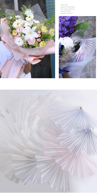 20 sztuk papieru kształt pasek do pakowania kwiatów i prezentów wodoodporny bukiet - Wianko - 1