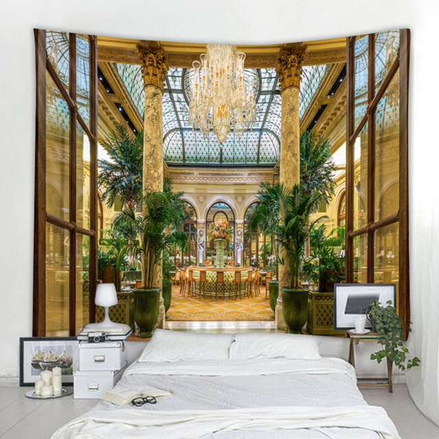 Nordic Pavilion Gobelin Art Deco - koc wiszący dekoracja sypialnia salon Mandala - Wianko - 6