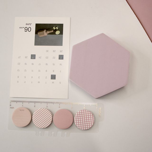Kolorowe okrągłe karteczki samoprzylepne z grzybkową klamrą - kompaktowe i wygodne notatniki Straightedge School Creative Memo - Wianko - 6