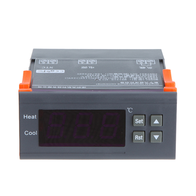 Cyfrowy regulator temperatury termopara -40 ℃ do 120 ℃ z funkcją alarmu, 10A, 220V - Wianko - 4