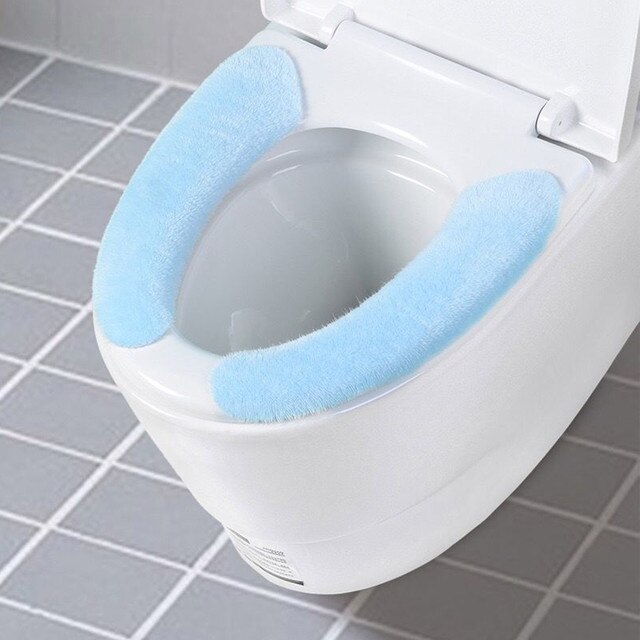Pokrowiec na deskę toaletową  wodoodporny zmywalny z ocieplaczem, poduszką i naklejką - Wianko - 7