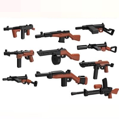Klocki: II wojna światowa AK, broń palna, broń wojskowa, bloki edukacyjne, mini zabawki, Swat, policja, modele, akcesoria, miejskie figurki - Wianko - 1