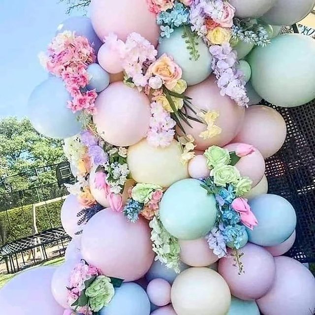 Balonowy girlanda łukowa w pastelowych kolorach - 148 sztuk, idealna dekoracja na Baby Shower, urodziny i inne romantyczne okazje - Wianko - 3