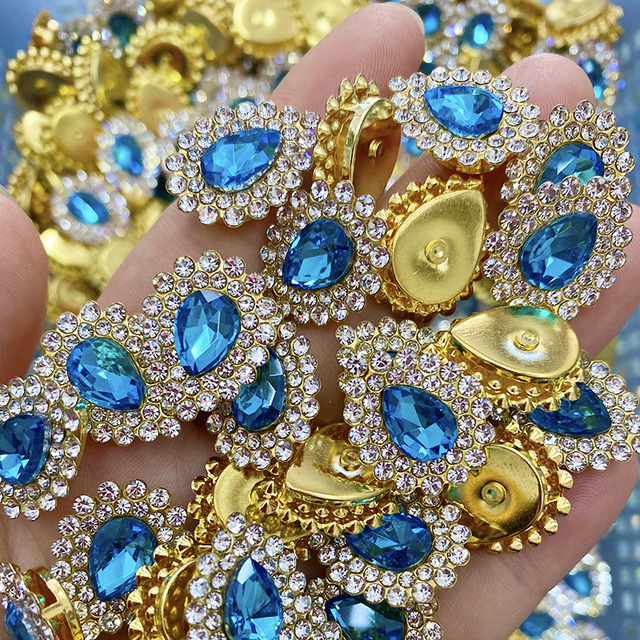 10 sztuk 7x10mm kryształ pazur Flatback Rhinestone Cabochons do tworzenia biżuterii DIY - Wianko - 13