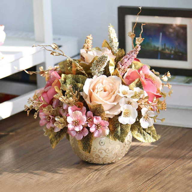 Złote Casa - Nowoczesne dekoracyjne wazon na kwiaty - Wianko - 94