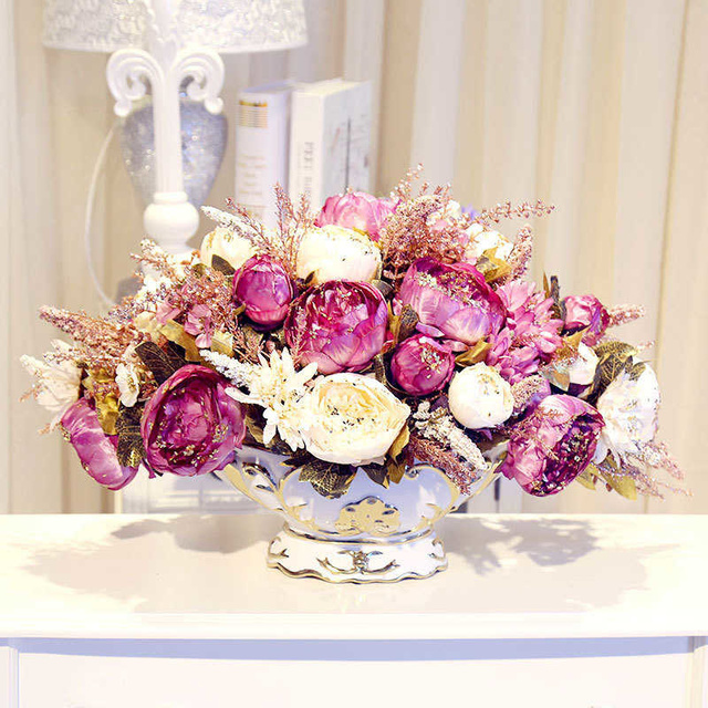 Złote Casa - Nowoczesne dekoracyjne wazon na kwiaty - Wianko - 75