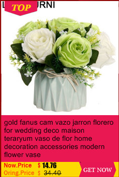 Złote Casa - Nowoczesne dekoracyjne wazon na kwiaty - Wianko - 15