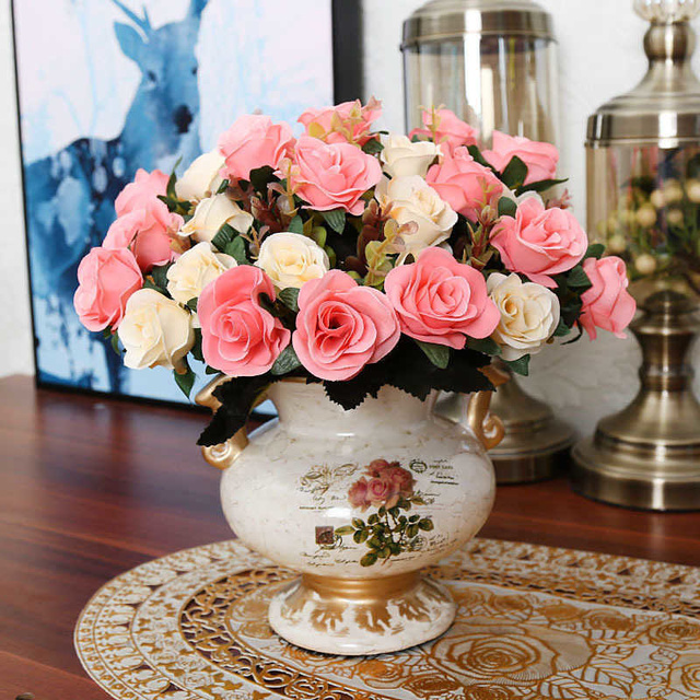 Złote Casa - Nowoczesne dekoracyjne wazon na kwiaty - Wianko - 22