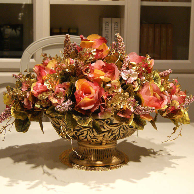 Złote Casa - Nowoczesne dekoracyjne wazon na kwiaty - Wianko - 79