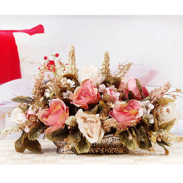 Złote Casa - Nowoczesne dekoracyjne wazon na kwiaty - Wianko - 93