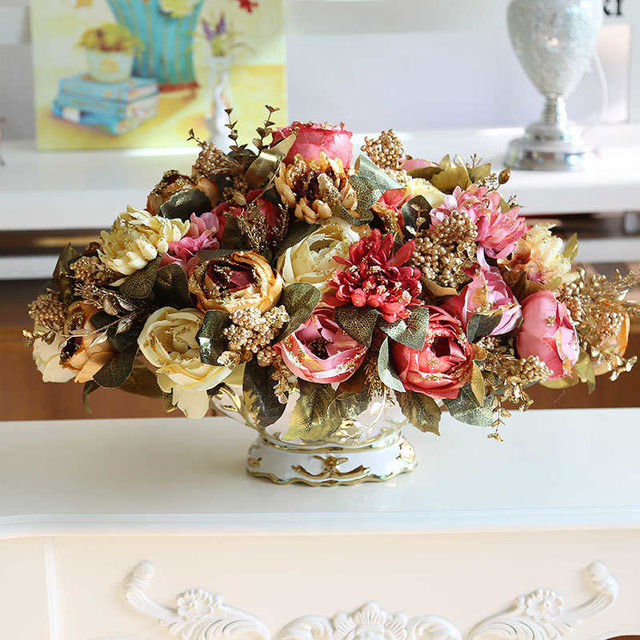 Złote Casa - Nowoczesne dekoracyjne wazon na kwiaty - Wianko - 28
