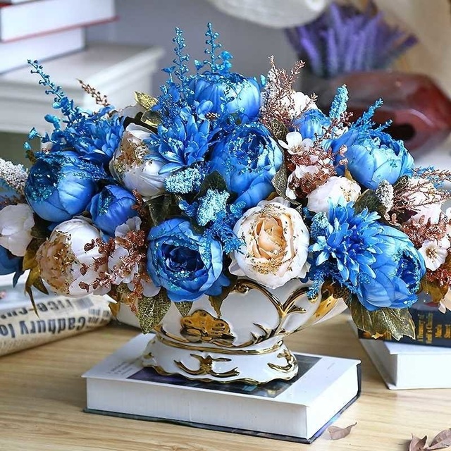 Złote Casa - Nowoczesne dekoracyjne wazon na kwiaty - Wianko - 26