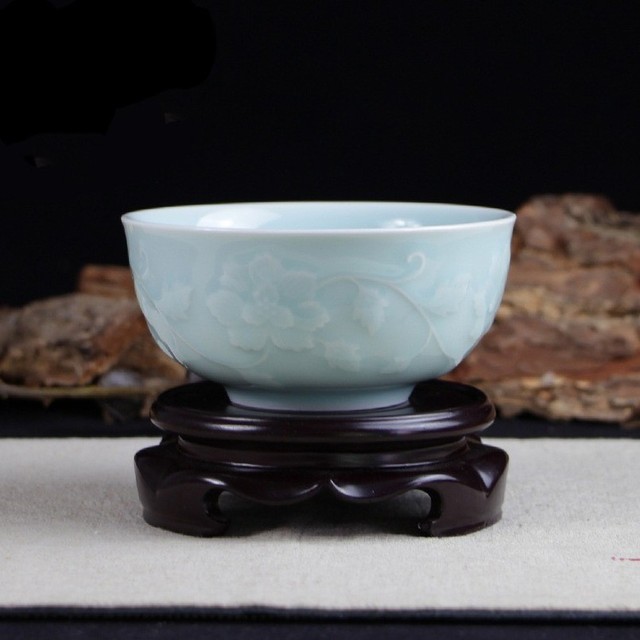 Miseczka ceramiczna na herbatę Teaware Celadon miseczka na makaron zastawa stołowa - Wianko - 4