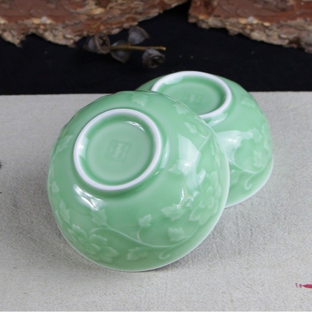 Miseczka ceramiczna na herbatę Teaware Celadon miseczka na makaron zastawa stołowa - Wianko - 2