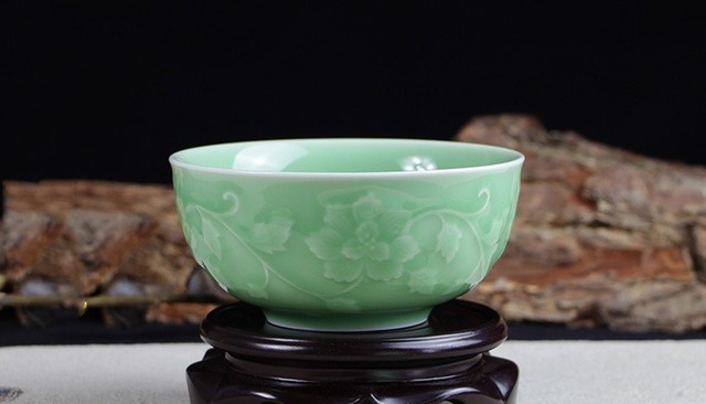 Miseczka ceramiczna na herbatę Teaware Celadon miseczka na makaron zastawa stołowa - Wianko - 6