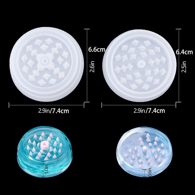 Młynek do tytoniu liść ziołowy i przypraw z formą silikonową DIY, narzędzia jubilerskie - Wianko - 5
