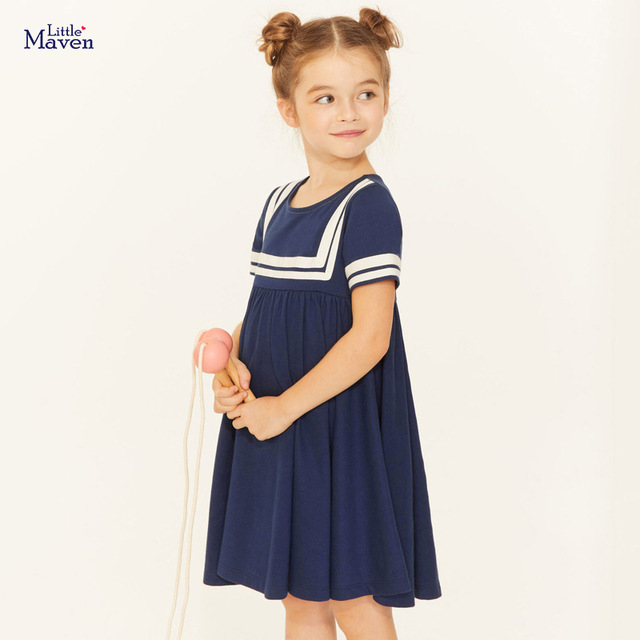2021 Sukienka letnia Little Maven dla dziewczynek 2-7 lat, wzór kolorowe kropki i tęcza - Wianko - 9