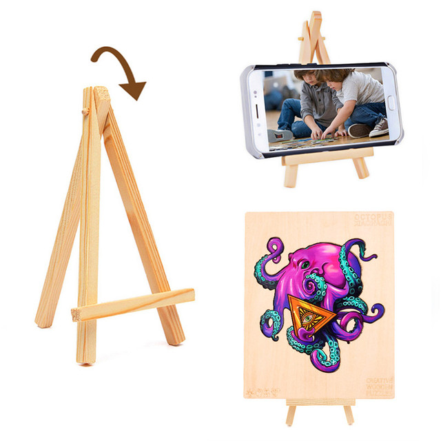 Kolorowe drewniane Puzzle Jigsaw Octopus - zestaw zabawek edukacyjnych dla dzieci i dorosłych - Wianko - 8