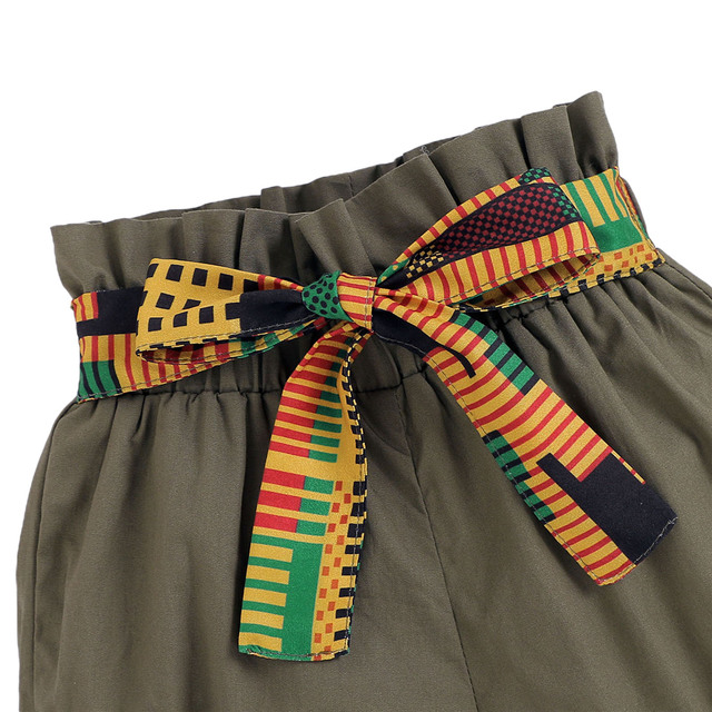 Zestaw letnich ubrań dla dziewcząt FOCUSNORM - topy z ruffles i szorty z wzorem druku, wraz z pałąkiem - rozmiar 1-5Y - Wianko - 7