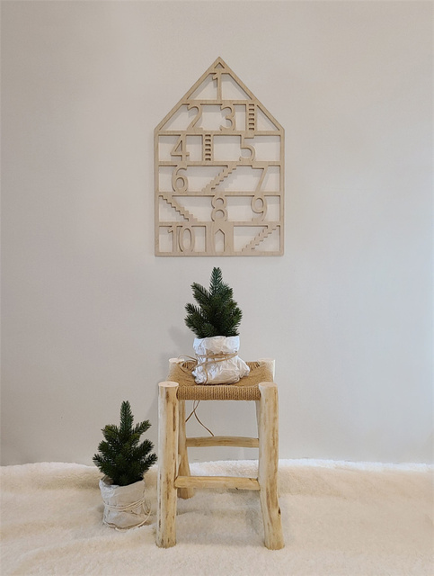 Drewniane puste okno z alfabetem - wystrój pokoju dziecka, dekoracja ściany domu - Wianko - 20