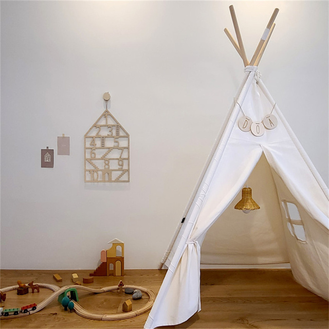 Drewniane puste okno z alfabetem - wystrój pokoju dziecka, dekoracja ściany domu - Wianko - 22