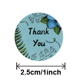 Naklejki z napisem Thank You na koperty - 50-500 sztuk, 25mm, okrągłe, wykonane ręcznie - Wianko - 6