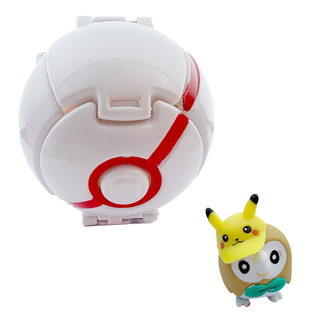 Pokeball Pokemon Elf figurka akcji 41 modeli z Pikachu, Squirtle, Rowlet – zabawka plus anime dla dziecka, prezent urodzinowy - Wianko - 8