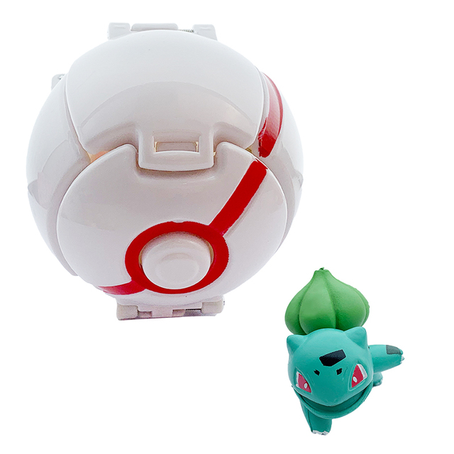 Pokeball Pokemon Elf figurka akcji 41 modeli z Pikachu, Squirtle, Rowlet – zabawka plus anime dla dziecka, prezent urodzinowy - Wianko - 10