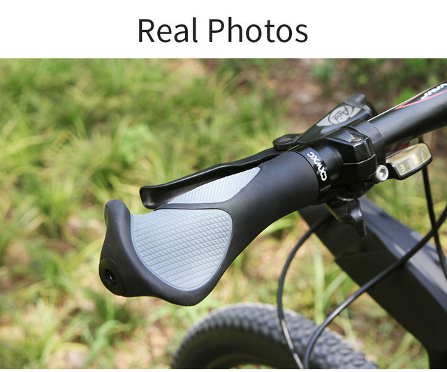 Wygodne uchwyty rowerowe CXWXC TPR gumowe zintegrowane MTB rękojeści kierownicy roweru górskiego - Wianko - 6