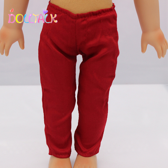 4 stylowe spodnie dla lalki Fit 43 cm Baby - ubranka z kwiatowym wzorem dla lalek 18 cali i 1/3 Bdj - Wianko - 9